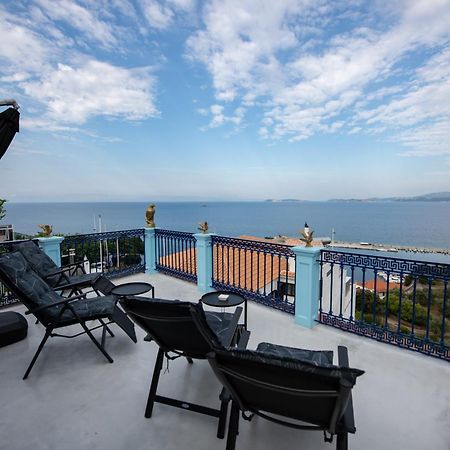 סקופלוס טאון Villa Evmenia Panoramic View & Sea Front Apartments מראה חיצוני תמונה