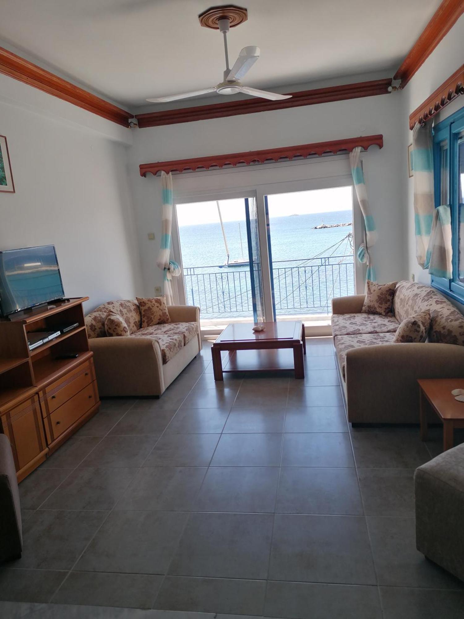 סקופלוס טאון Villa Evmenia Panoramic View & Sea Front Apartments מראה חיצוני תמונה