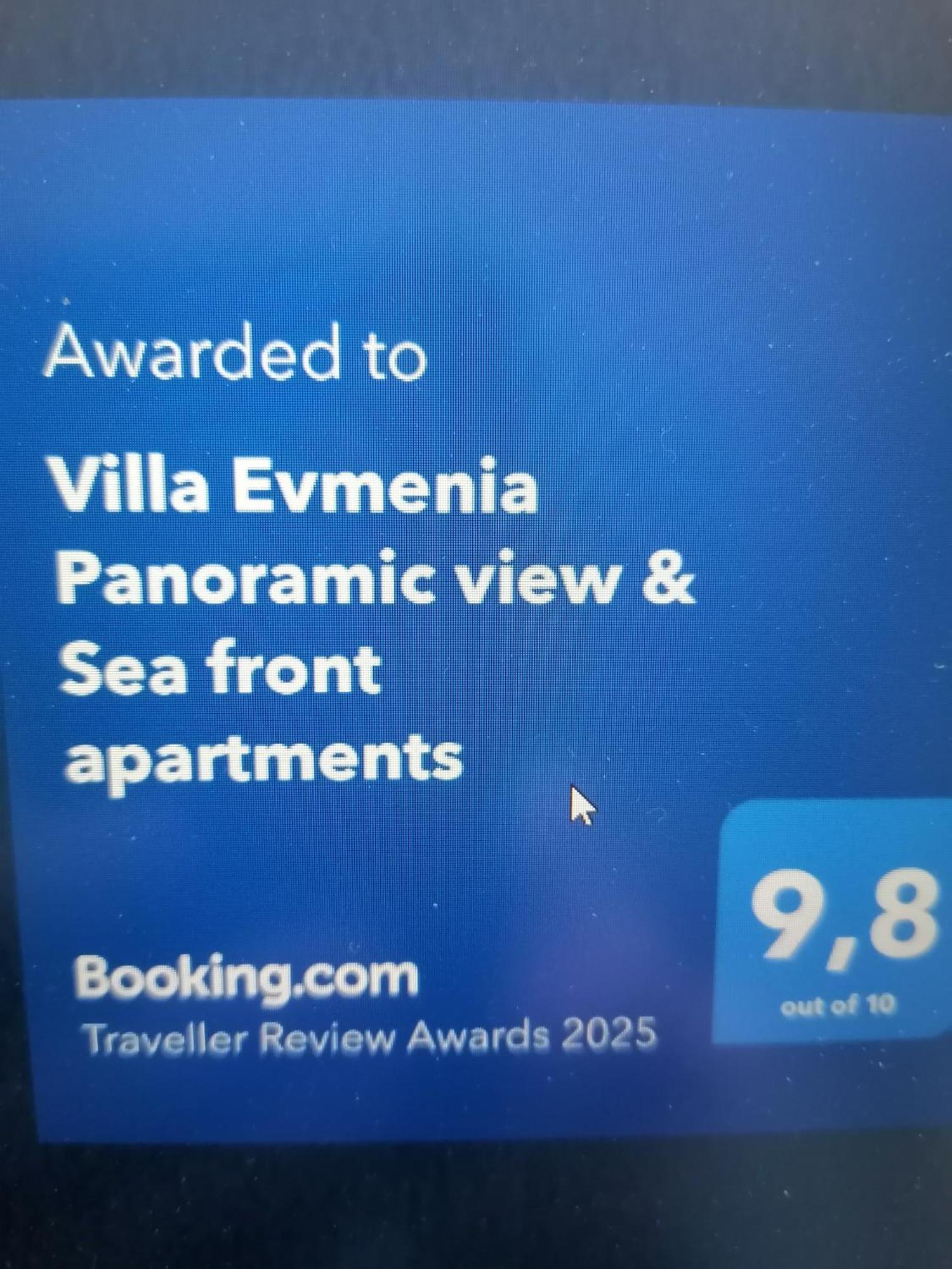 סקופלוס טאון Villa Evmenia Panoramic View & Sea Front Apartments מראה חיצוני תמונה
